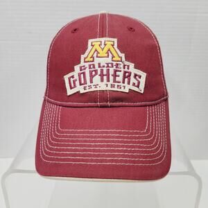 University of Minnesota Golden Gophers Adjustable Hat Strap Back Cap Embroidered
